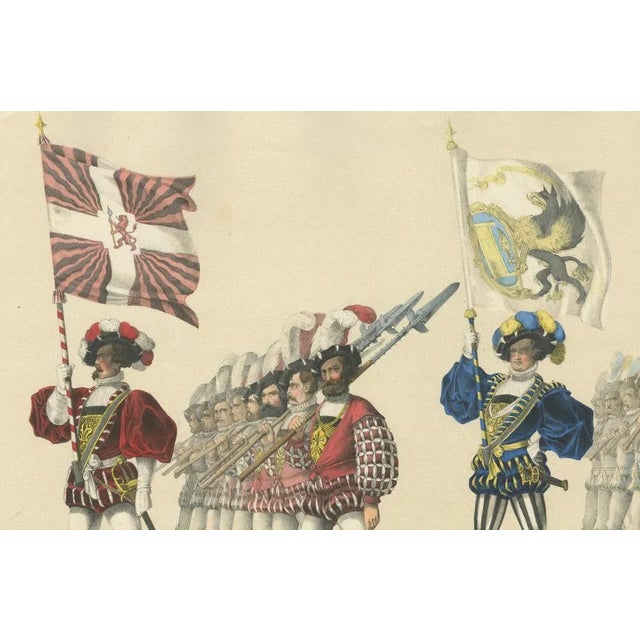 Heinrich Jenny, The Wine Merchants and Weavers Guilds a Show of Bernese Trade and Craft, 1855, Paper For Sale - Image 6 of 10