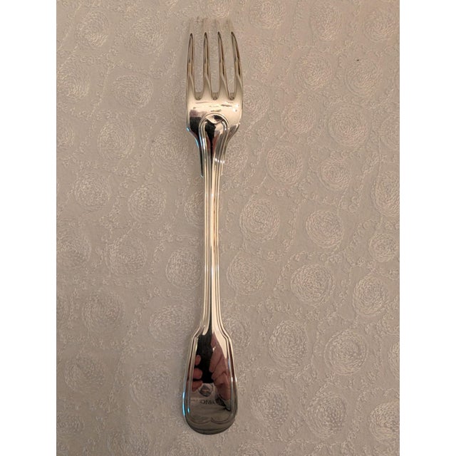 Christofle Late 20th Century Christofle "Chinon" Sterling Silver 4-Piece Place Settings, 8 Sets 32 Pieces For Sale - Image 4 of 17