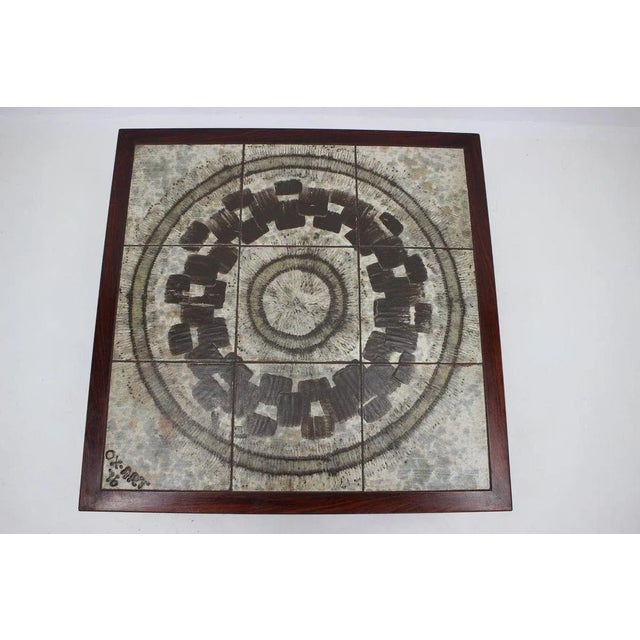 1970s Danish Ceramic Ox Art Coffee Table, 1970s For Sale - Image 5 of 7