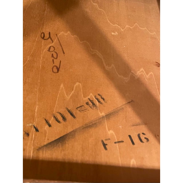 Jack Cartwright for Founders Mid-Century Modern Walnut Side Tables With Cane Shelves - A Pair For Sale In Chicago - Image 6 of 7