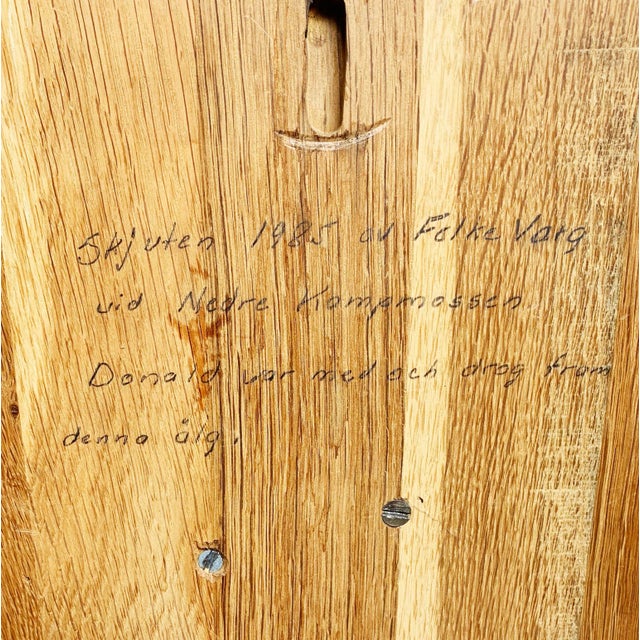 Vintage Large Swedish Elk Taxidermy Skull Wall Mounting For Sale - Image 4 of 5