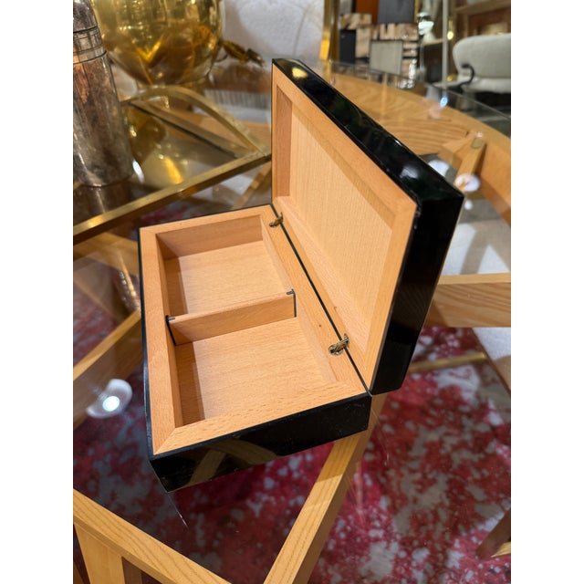 Bone Vintage Italian Inlaid Horn and Wood Box With Hinged Lid For Sale - Image 7 of 7