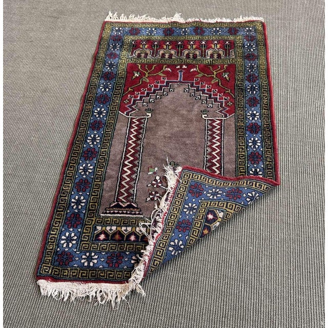 Handmade Iranian Wool Rug For Sale - Image 3 of 10