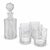 Crystal Whisky Bottle and Glasses from Baccarat, Set of 6 For Sale - Image 3 of 9