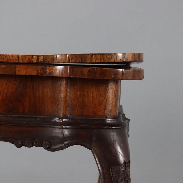 Walnut and Beech Game Table with Walnut Stain For Sale - Image 6 of 10