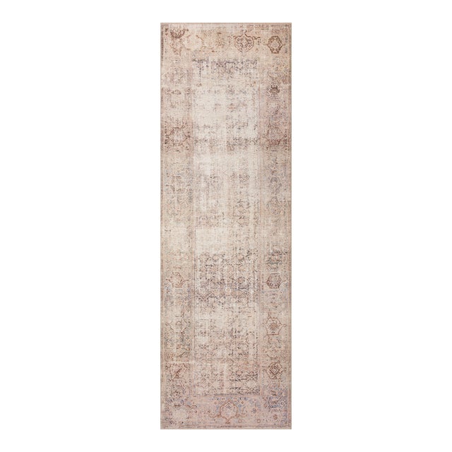 Amber Lewis x Loloi Georgie Ocean / Sand 2'-6" x 9'-6" Runner Rug For Sale
