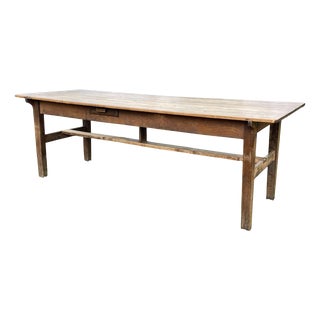 Farmhouse Table in Cherrywood, Oak and Chestnut, 19th Century For Sale