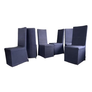 Armani Casa Slipcover Dining Chairs (Set of 6) For Sale