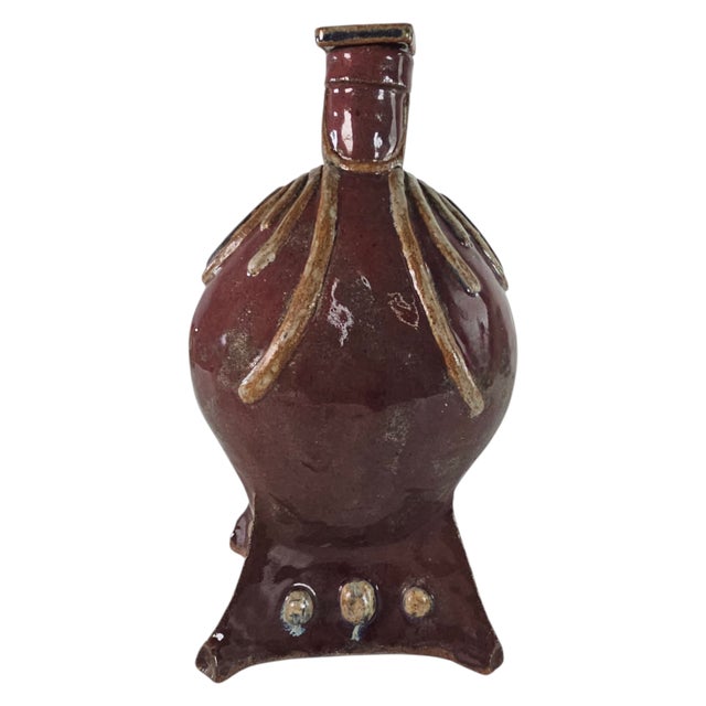 Mid-20th Century American Studio Pottery Sculptural Lidded Vessel, 11.75 Inch For Sale In San Francisco - Image 6 of 14