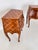 Pair of Italian Bombe Commodini W Geometric Marquetry and Brass Hardware, 1950s For Sale - Image 13 of 16