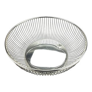 Gorham Mid Century Wire Bread Basket For Sale