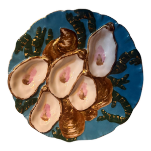 19th Century Haviland Limoges Turkey Oyster Plate 8.5” Rare