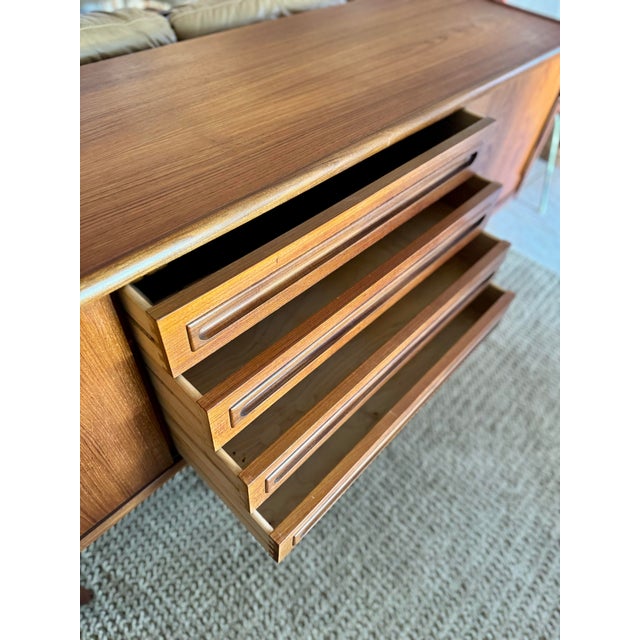 Brown A Vintage Teak Sideboard by Danish Designer Johannes Andersen for Silkeborg Møbelfabrik, Circa 1960s., Attributed For Sale - Image 8 of 12