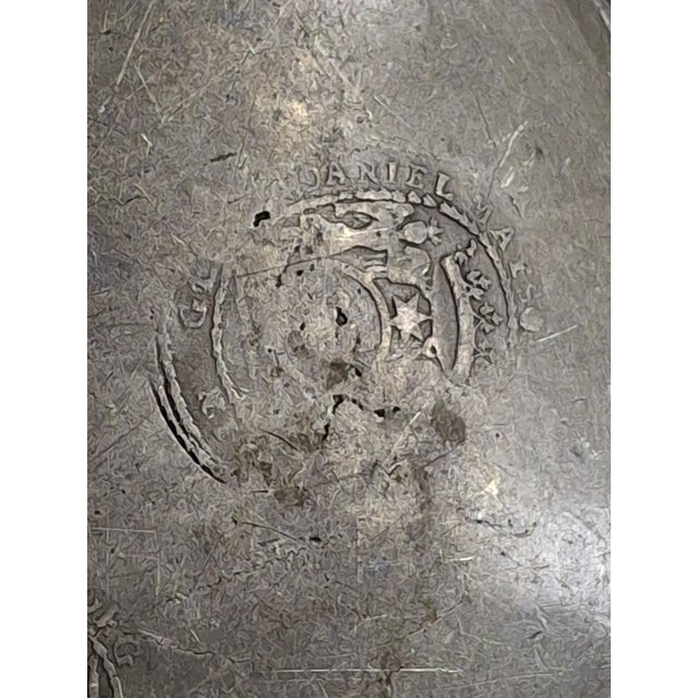 Antique 18thC German Pewter Judaica Shallow Bowl Georg Daniel Mayse Hebrew For Sale - Image 9 of 14