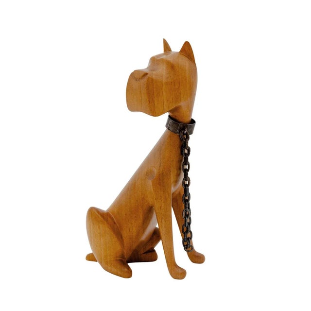 Sitting Dog from Werkstatte Hagenauer Vienna, 1950 For Sale - Image 6 of 6