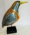 Majestic Vintage Majolica Kingfisher Shore Bird on Stand For Sale - Image 11 of 11