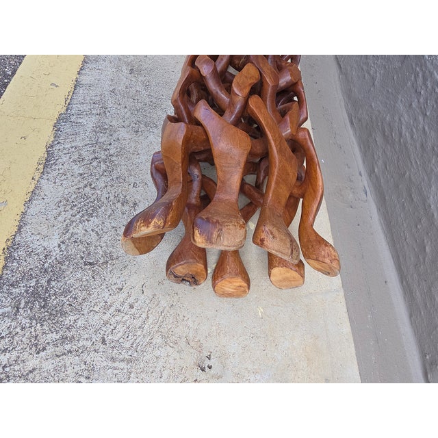 Camel Headed Wood Base Stand For Sale - Image 9 of 10