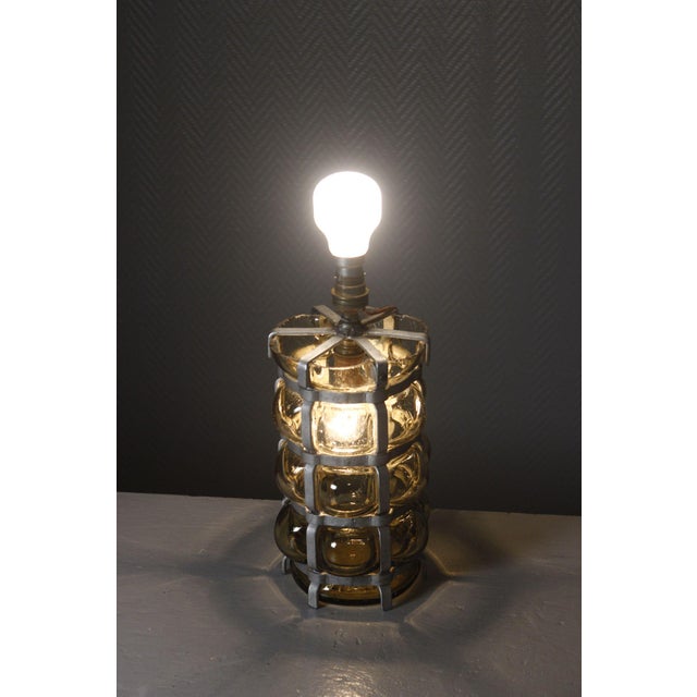 1950s Mid-Century Brutalist Venitian Blown Glass Lamp Base, 1950s For Sale - Image 5 of 12