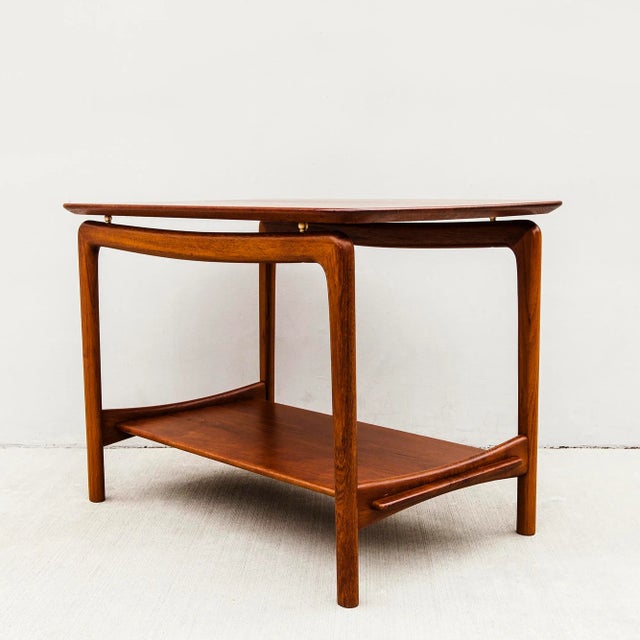 1950s Restored Danish Modern Teak Side Table by Hvidt & Molgaard-Nielsen For Sale - Image 12 of 12