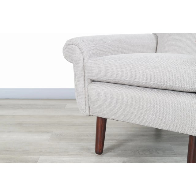 Light Gray Danish Modern Rosewood Lounge Chairs For Sale - Image 8 of 12