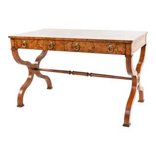 1960s Baker Furniture Regency Burwood Writing Desk For Sale