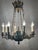 Royal French Empire Gilt Bronze and Forest Green 8-Armed Chandelier, 1950s For Sale - Image 4 of 18