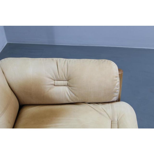 Scandinavian 3-Seater Sofa in Oak and Leather Upholstery, 1960s For Sale - Image 13 of 18