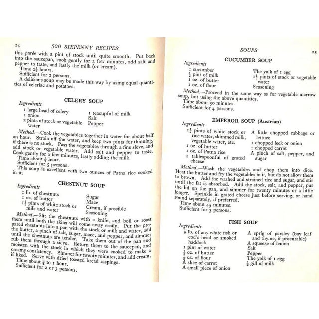 "Five Hundred Sixpenny Recipes How to Cook & Serve Them" 1934 Fletcher, Nora (Inscribed) For Sale - Image 10 of 12