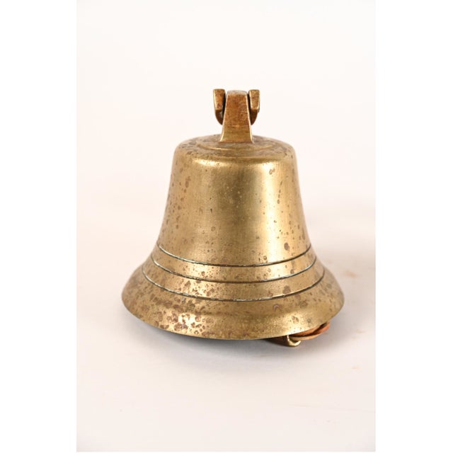 Vintage Wall-Mounted Brass Bells—A Pair For Sale - Image 9 of 10