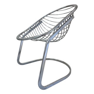 Cantilever Chair with Fur by Gastone Rinaldi For Sale