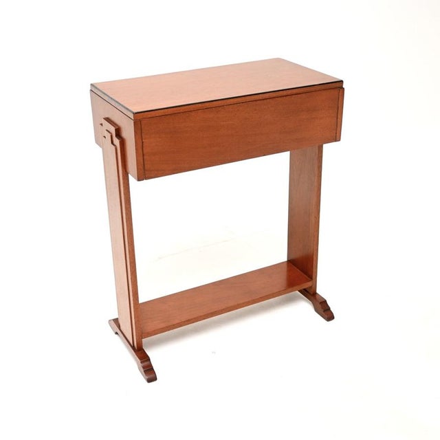 Art Deco Satin Birch Side Table, 1930s For Sale - Image 6 of 9