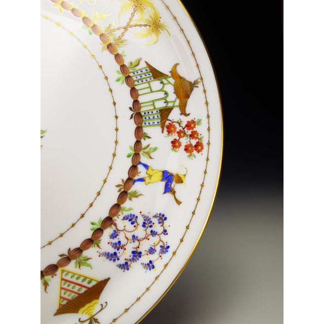 1980s Chinese Circus Pie Dish by C. Le Tallec for Tiffany & Co., 1984 For Sale - Image 5 of 8