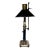1970s Chapman Brass French Bouillotte Lamp With Black Tole Shade For Sale