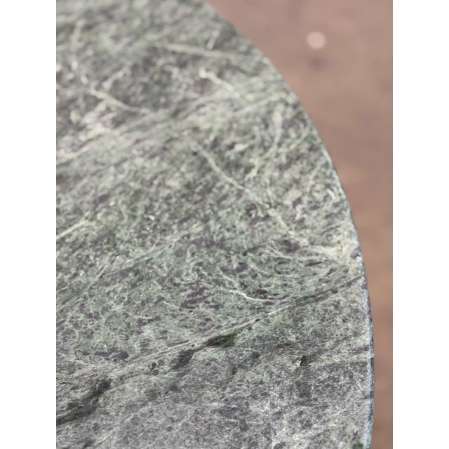 Stone 1980s Green Marble Bistro Table For Sale - Image 7 of 10
