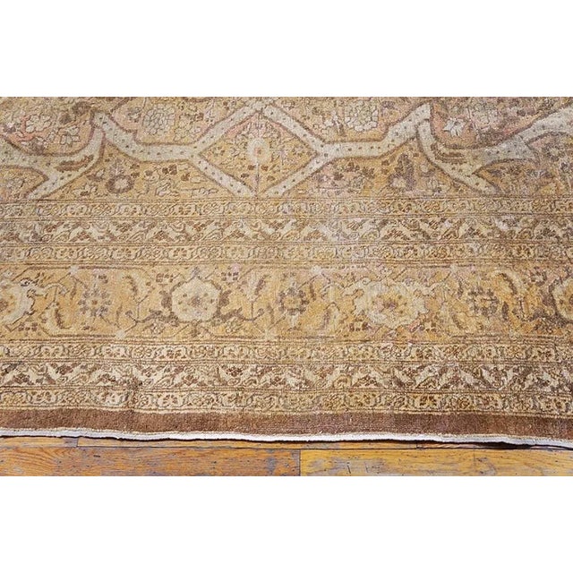Early 20th Century Persian Tabriz Carpet ( 9 3" x 13' - 282 x 396 ) For Sale - Image 4 of 6