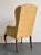 Tan Vintage Raffia Wingback Chair For Sale - Image 8 of 12