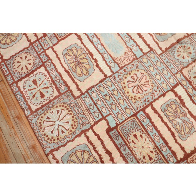 Zabihi Collection African European Influenced Deco Carpet - 8'1" x 9'10" For Sale - Image 11 of 12