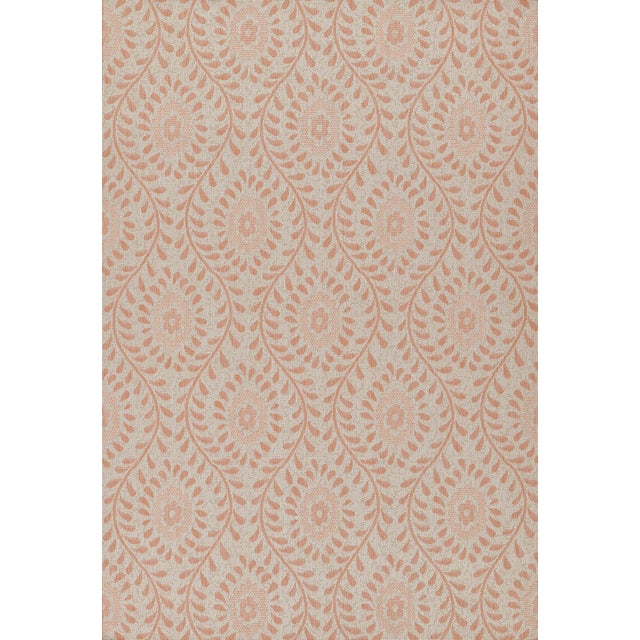 Momeni Contemporary Indoor/Outdoor Riviera Vine Rug in Coral, 5'3" x 7' For Sale