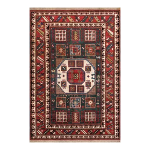 Pasargad Home Kazak Wool Area Rug, 5'10" X 8' 6", Green