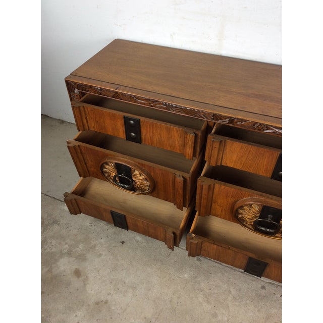 Mid Century Modern Lowboy Dresser With Mirror For Sale - Image 18 of 18