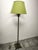 Floor Lamp with Brass Capitals and Fabric Lampshade, 1980s For Sale - Image 9 of 18