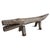 Impressive large-scale hand-carved crocodile bench from Indonesia, sculpted from a single solid log and richly detailed...