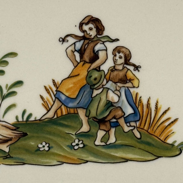 This charming Villeroy & Boch Country series platter beautifully captures pastoral storytelling with hand-painted figures,...