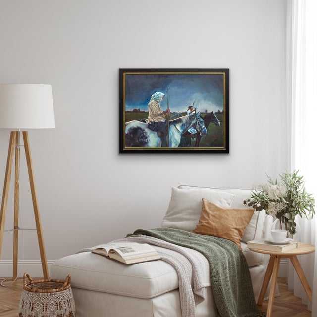 Elin Sian Blake, The Hosts of Rebecca after Alexander Cordell, 21st Century, Oil on Canvas For Sale - Image 15 of 18