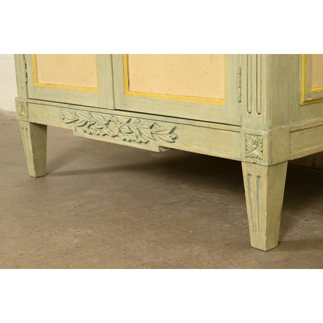 Baker Furniture French Regency Louis XVI Cream Lacquered Nightstand, Circa 1960s For Sale - Image 11 of 14