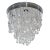 This Modern style flush mount chandelier was designed for the Waldorf Astoria 19th floor spa by Todd Rugee. It features...
