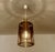 Pair of Vintage Limburg Pendant Light, tint glass shades mounted on a brass structure , large brass finial and knoby glass...