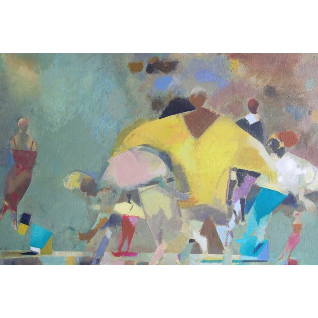 A walk. Oil on canvas, 80x81 cm victor karnauh (1950-2012) victor karnaukh (1950, dnepropetrovsk oblast, ukrainian ssr –...