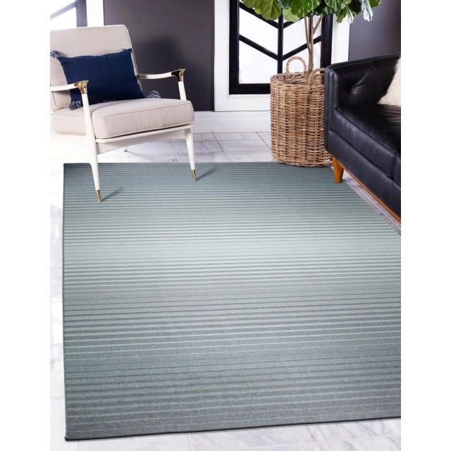 Textile 5x8 Timeless Comfortable Gray Kilim Geometric Modern Flatweave Wool Carpet Rug For Sale - Image 7 of 9