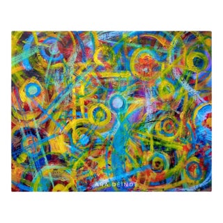 Coherent Confusion Iii, Ara Deinde (2020), Acrylic, Oil Pastel and Colored Pencils on Paper, Abstract For Sale